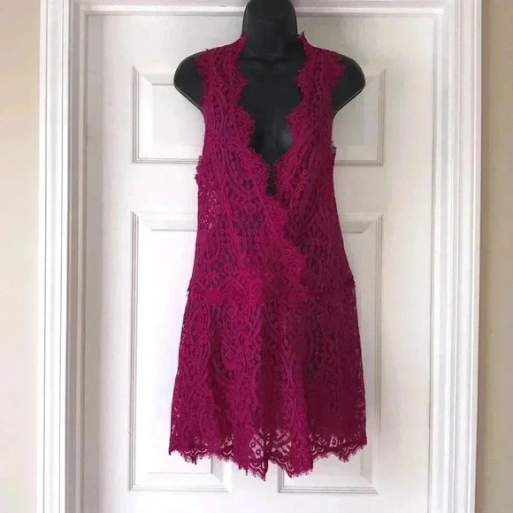 Free People Heart In Two Lace Dress Size XS—A4 - Picture 2 of 5